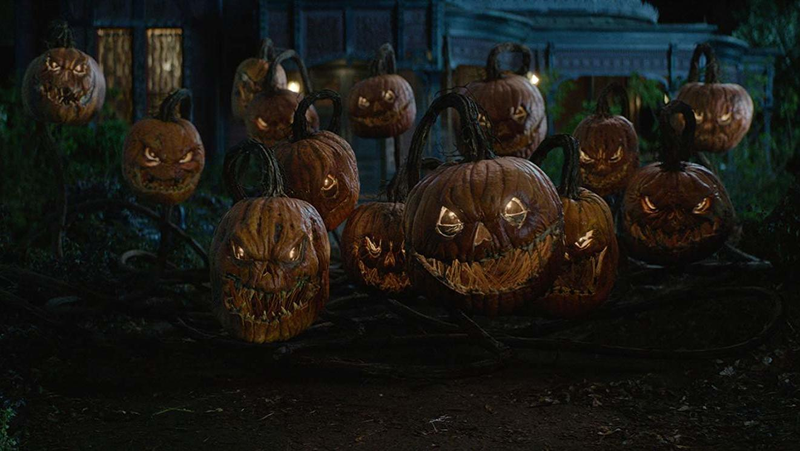 These pumpkins are the perfect example of scary, but not too scary.